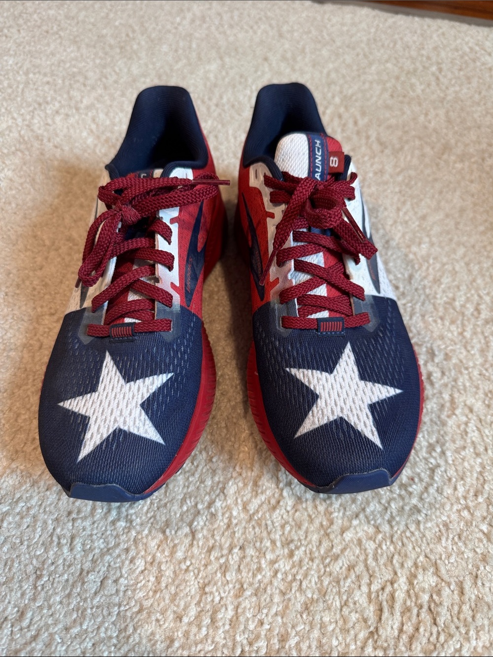 Brooks  Navy, Red & White Star Sneakers